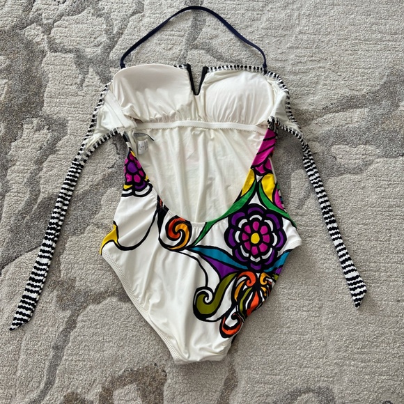 Revolve Trina Turk Aquarius Bandeau Swimsuit - Picture 4 of 7